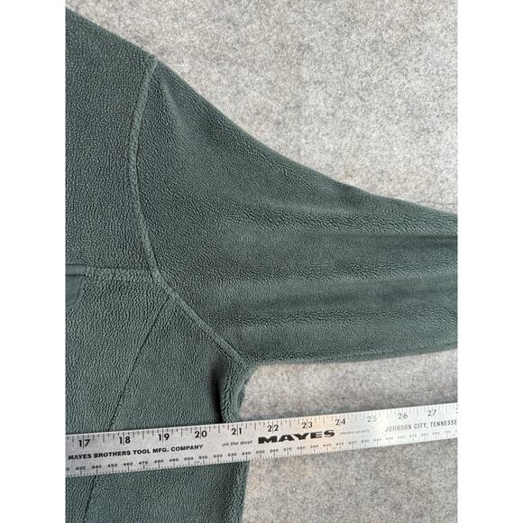 32 Degrees Heat Fleece 1/4 Button Pullover Men’s Medium Gray High Neck Pockets - Picture 4 of 9